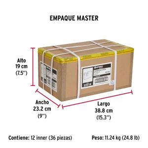 Candado antipalanca 60 mm cuerpo de latón, Hermex Basic