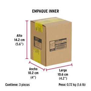 Candado antipalanca 65 mm cuerpo metálico, Hermex Basic