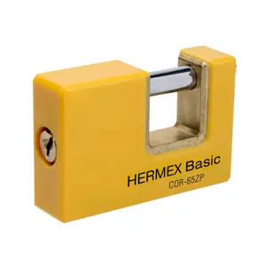 22514 / COR-65ZP Candado antipalanca 65 mm cuerpo metálico, Hermex Basic