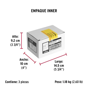 Candado antipalanca 70 mm cuerpo de hierro, Hermex Basic