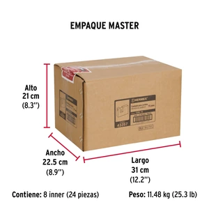 Hermex Candado antipalanca, 75mm, cuerpo de latón llave tradicional