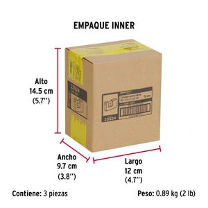 Candado antipalanca 75 mm cuerpo metálico, Hermex Basic