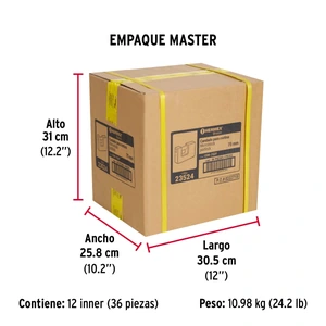Candado antipalanca 75 mm cuerpo metálico, Hermex Basic
