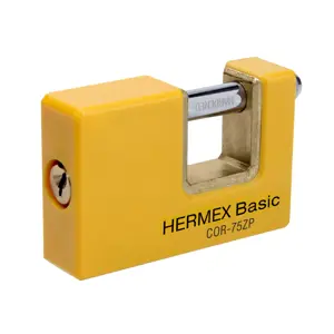 Candado antipalanca 75 mm cuerpo metálico, Hermex Basic