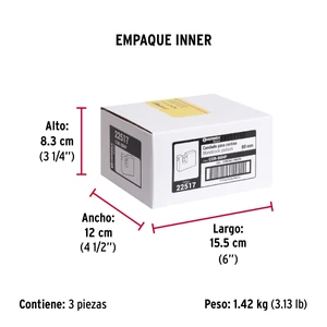 Candado antipalanca 80 mm cuerpo de hierro, Hermex Basic