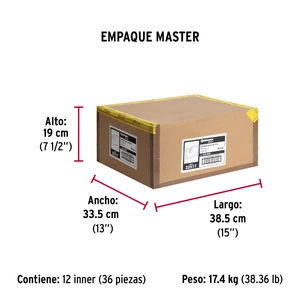 Candado antipalanca 80 mm cuerpo de hierro, Hermex Basic