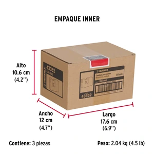 Candado antipalanca, 80mm, blindado, llave puntos, Hermex