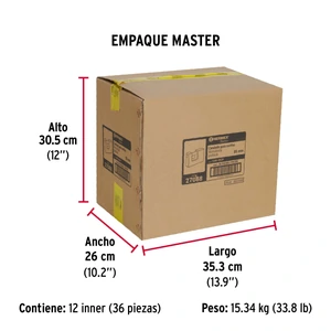 Candado antipalanca 85 mm cuerpo metálico, Hermex Basic
