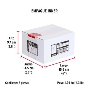 Hermex Candado antipalanca, 88mm, cuerpo de latón llave tradicional