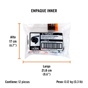 Cordón para lentes de seguridad, ajustable, Truper