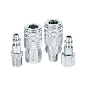 27020 / CORAL-4P Juego de 2 conectores y 2 coples para compresor, Pretul