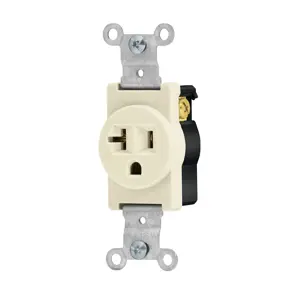 46101 / COSE-MS Volteck Contacto sencillo, 2 polos 3 hilos, 20 A, Standard, marfil