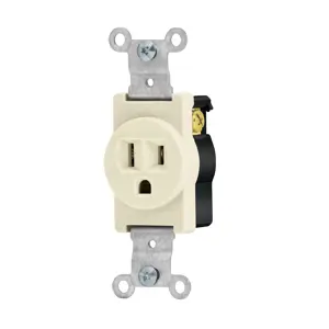 46109 / COSE-S Volteck Contacto sencillo, 2 polos 3 hilos, Standard, marfil
