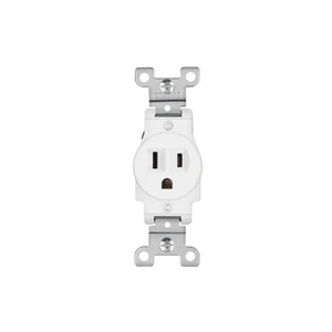 Volteck Contacto sencillo, 2 polos 3 hilos, Standard, blanco