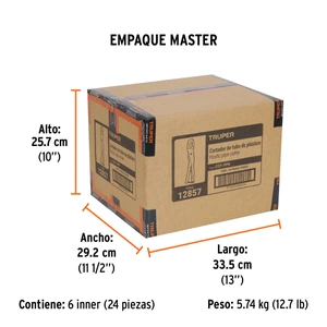 Cortador de tubo de plástico, capacidad corte 3/4