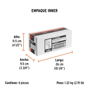 Cortador de tubo de plástico, capacidad corte 1-5/8