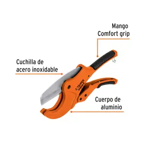 Cortador profesional tubo de plástico, corte 2-1/2