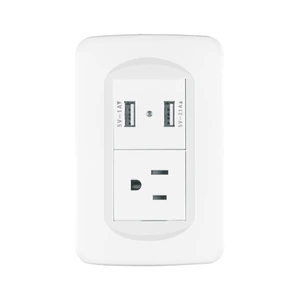 29062 / COUSB-TB Placa armada 1contacto y 2 puertos USB 1.5 módulos, Toledo