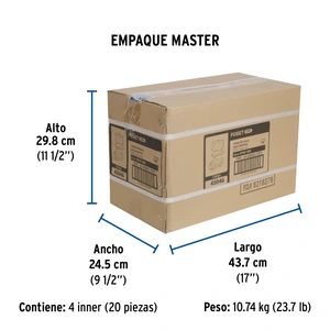 Caja con 2 llaves de empotrar de CPVC para regadera, Foset