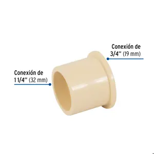 Reducción bushing CPVC 1-1/4