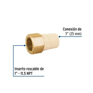 Adaptador hembra de CPVC 1