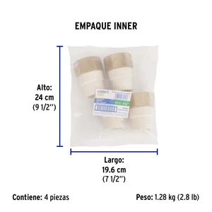 Adaptador hembra de CPVC 1-1/4