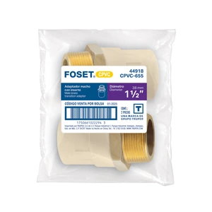 Adaptador CPVC, 1-1/2