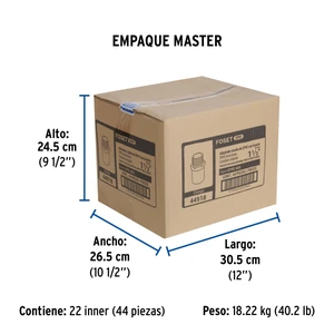 Adaptador CPVC, 1-1/2