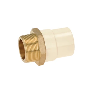 44918 / CPVC-655 Adaptador CPVC, 1-1/2', macho inserto metálico-latón, FOSET