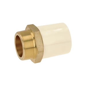 44922 / CPVC-656 Adaptador CPVC, 2', macho inserto metálico-latón, FOSET