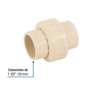 Tuerca unión lisa de CPVC 1-1/2