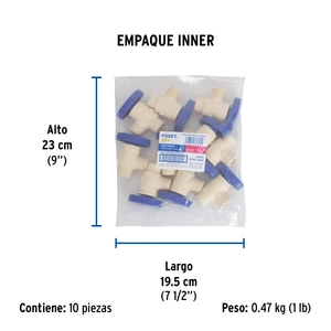 Llave angular de CPVC 1/2