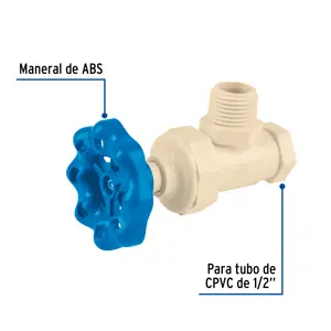 Llave angular de CPVC 1/2