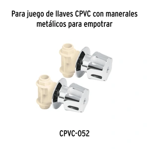 Foset Bolsa con 2 cartuchos cerámicos p/llaves de empotrar de CPVC