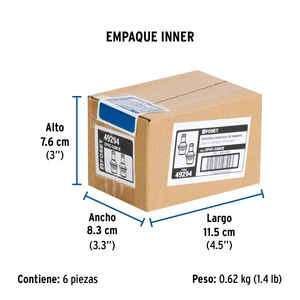 Foset Bolsa con 2 cartuchos cerámicos p/llaves de empotrar de CPVC