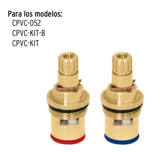 Foset Bolsa con 2 cartuchos cerámicos p/llaves de empotrar de CPVC