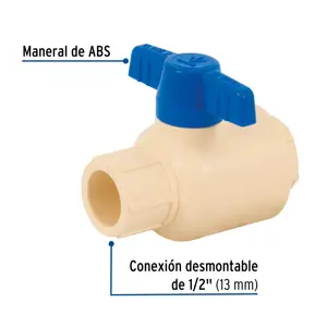 Válvula de esfera desmontable de CPVC 1/2