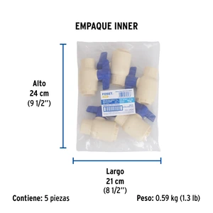 Válvula de esfera desmontable de CPVC 3/4