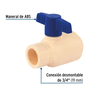 Válvula de esfera desmontable de CPVC 3/4