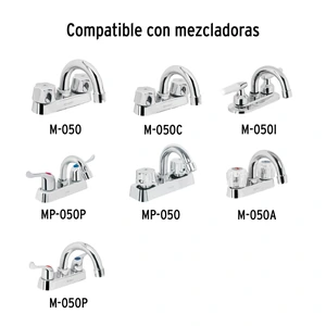 Foset Cuello curvo para mezcladora de lavabo, cromo, Basic