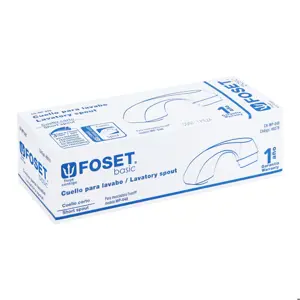 Foset Cuello nariz corta para mezcladora de lavabo, cromo, Basic