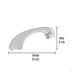 Foset Cuello nariz corta para mezcladora de lavabo, cromo, Basic
