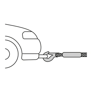 Cuerda con ganchos para remolque, 22 mm x 3.5 m, Truper