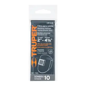 Lente sombra 10 para caretas abatibles TRUPER y PRETUL