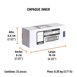 Lente sombra 12 para caretas abatibles TRUPER y PRETUL