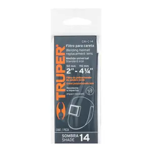 Lente sombra 14 para caretas abatibles TRUPER y PRETUL