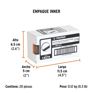 Lentes de repuesto sombra 6 para GASO, TRUPER
