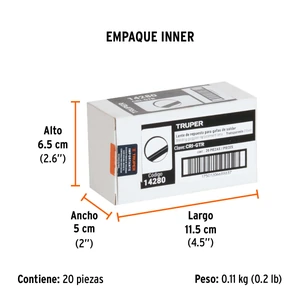 Lentes de repuesto transparentes para GASO, TRUPER