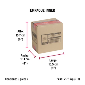 Hermex Cerradura sobreponer, puerta corrediza, clásica, derecha