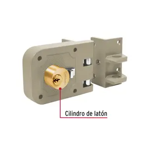 Hermex Cerradura sobreponer, puerta corrediza, clásica, derecha